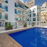 Benidorm Poniente Apartment On The Beach For 6