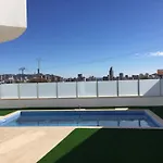 Panoramisch Modern Vakantiehuis In Finestrat Bij Benidorm Met 3 Slaapkamers, Gelegen Op De 1Ste Lijn Met Privezwembad En Privetuin, Uitzicht Op Zee, Op Het Gebergte Puig Campana Met 'Ruta Kilometro Vertical' En Op De Skyline Van Benidorm City En Fine